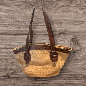 Fossil Straw Handbag Purse